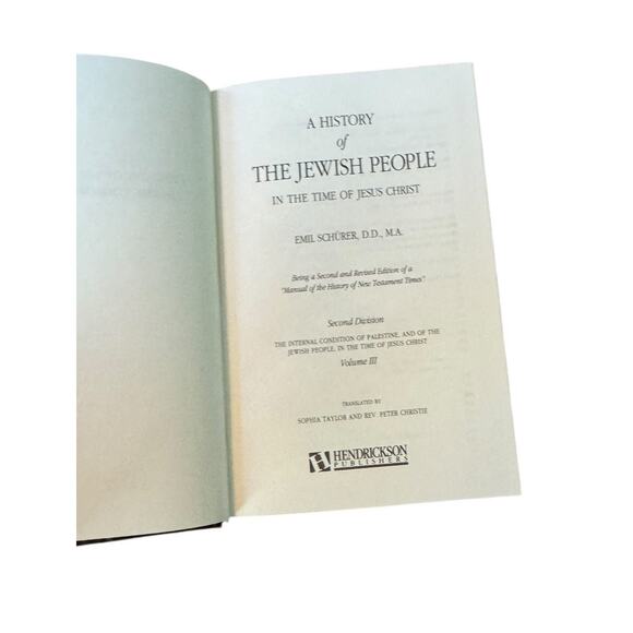 A History of the Jewish People in the Time of Jesus Christ Volume 2 & 3 Schurer - Picture 7 of 7